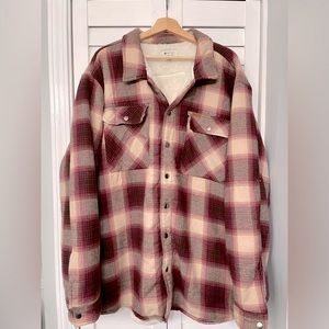 Men’s 4XL Matix Fleeced Lined Plaid Flannel Shirt